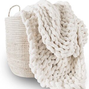 Chunky Knit Blanket Throw